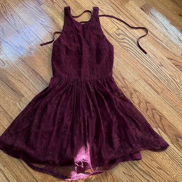 Hollister Dresses & Skirts - Hollister Maroon Skater Dress